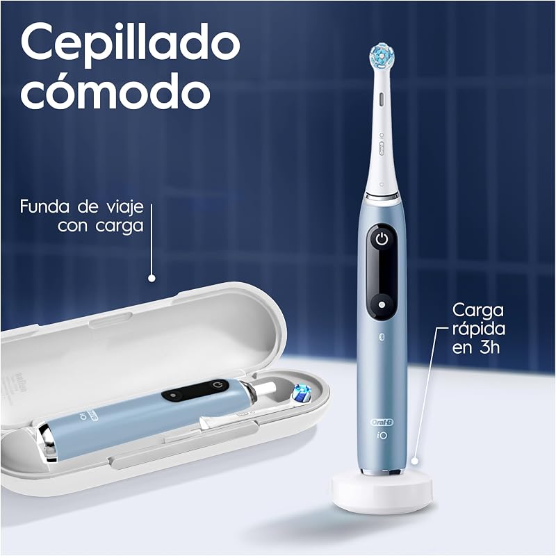 iO 9 Cepillo de Dientes Eléctrico con 1 Cabezal, Aqua Marine