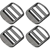 PATIKIL Ladder Lock Buckle Slider, Zinc Alloy Adjustable Webbing Strap Release Buckles Belt Tri-Glide for Backpack Sewing