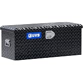 UWS EC20012 32-Inch Gloss Black Heavy-Wall Aluminum ATV Storage Box, RigidCore Lid