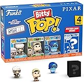 Funko Pop Bitty: Pixar Mini Collectible Toys 4-Pack - Carl, Russell - (Dug Days), Sadness, & Mystery Chase Figure - (Styles May Vary) and A Surprise Mystery Mini Figure - 0.9 Inch (2.2 Cm)