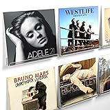 Laurensory Vinyl Record Shelf Wall Mount, 6 Pack 12