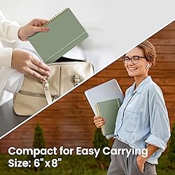 Taja Graph Spiral Journal Notebook for Women