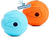 Chuckit! The Whistler Ball Small 5cm Pack of 2 Durable Rubber Dog Toy view 5