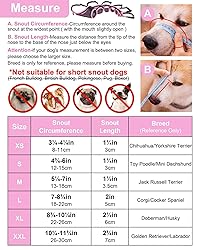 LUCKYPAW Dog Muzzle, Mesh Muzzle for Small Medium