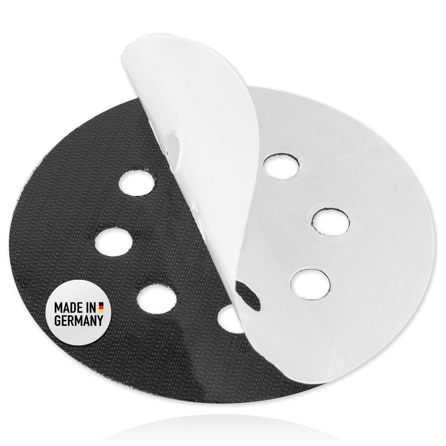 Hook and Loop Replacement self-adhasif 5" 125mm (8 Hole) for Backing Pads - Repair of Worn Sanding Pads - DFS