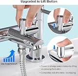 Wasserrhythm Bath Mixer Taps with Shower Attachment Chrome Brass 2 in 1 view 8