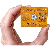 Flare™ 2" x 1.5" Mini Signal Mirror for Everyday Carry, Camping, Hiking, Travel, Survival | First Aid Kits, Emergency Kits, Pocket Survival Kits, and Bugout Bags