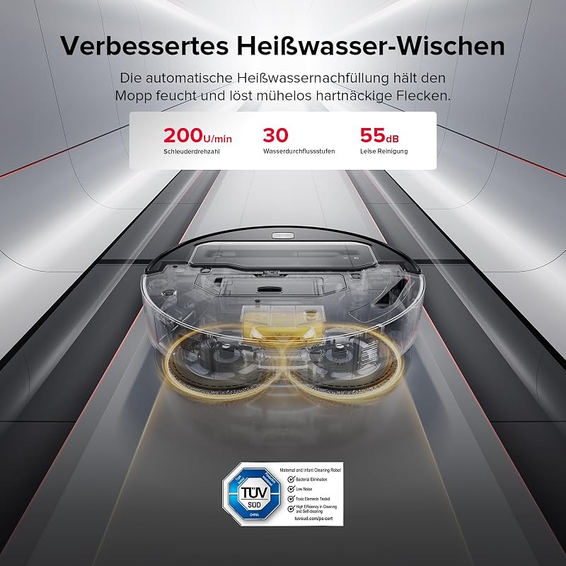 Saros Z70 Saugroboter mit Wischfunktion, OmniGrip Arm, KI-gestützt