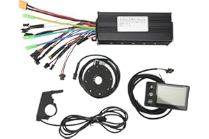 TOPYOND 36v/48v 750w/1000w Electric Bike Controller Kit, Aluminum Alloy Ebike Conversion Kit, 30a Sine Wave Controller with Panel Dc24 36 48v for Electric Bicycles, Electric Vehicles, Electric Scooters