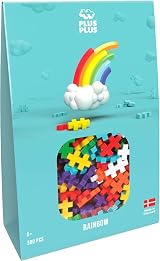 PLUS PLUS Rainbow 300 Piece Building Blocks Set - Kids STEM Toy, Travel Ready view 3