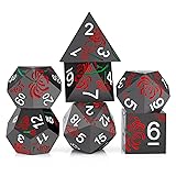 PJOY Metal Dice Set D&D Flower Dice Set DND