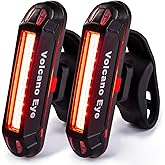 Bike Tail Light (2 Packs), USB Rechargeable LED Bicycle Rear Light, Ultra Bright Waterproof Bike Light for Cycling Safety, Re