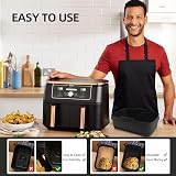 CNMTCCO Silicone Air Fryer Liners 2Pcs for Ninja Foodi 7.6L-9.5L view 4