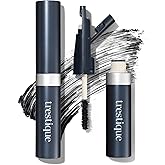 trestique Good Vibes Mascara, Refillable With Built-In Lash Curler, Sustainable Eye Makeup, Clean Beauty Black, Mascara With Curler