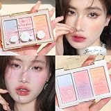 BSMKCL 6 Color Blush Palette Matte Long-Lasting Face Makeup Purple Blue Contour view 4