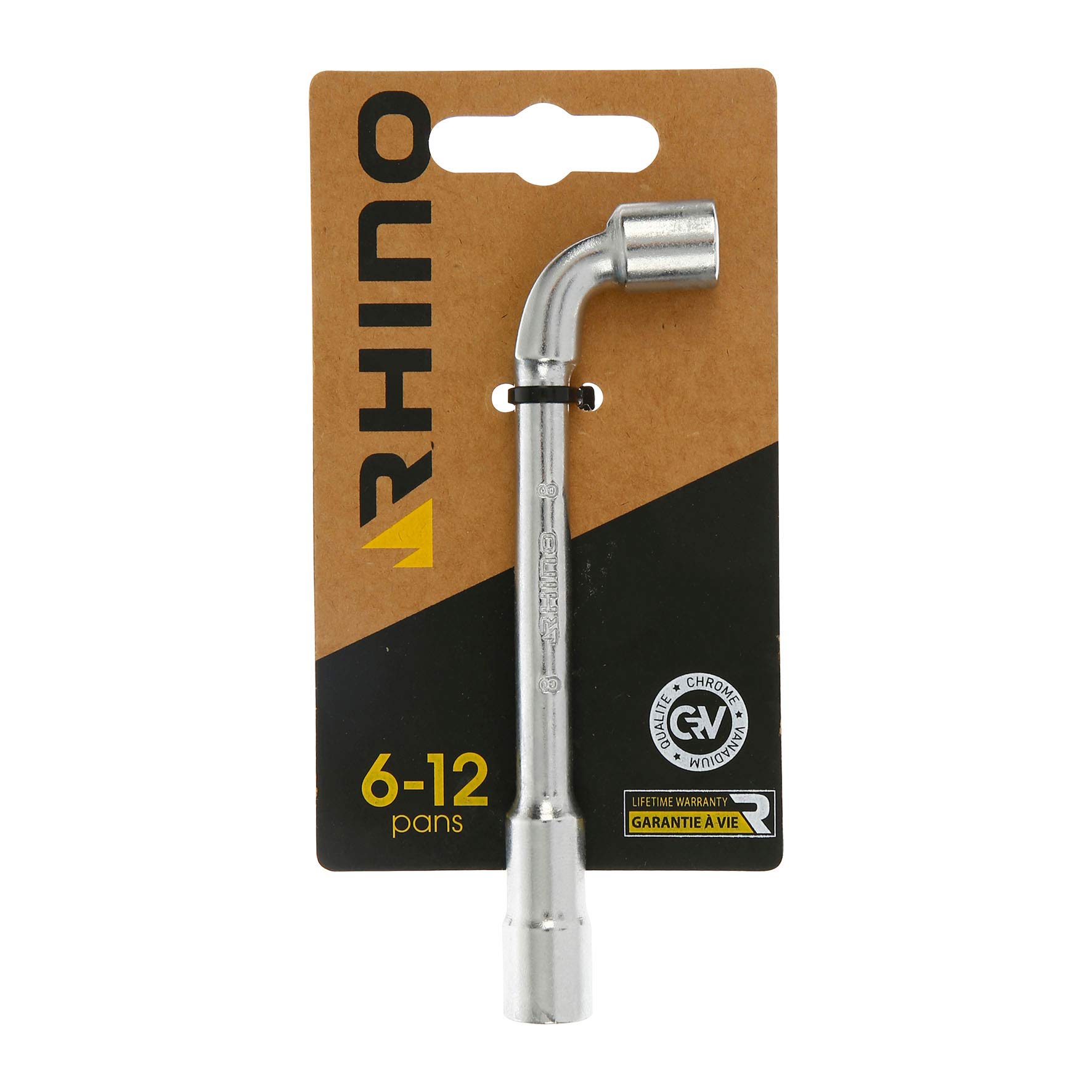 Rhino 8 mm Pipe Wrench - 8 mm Diameter - 8 mm - Hexagonal Socket - Made from Steel (Chrome Vanadium) - - Various Sizes Available