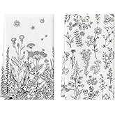 Artoid Mode Set van 2 decoratieve kussenslopen van Dahlia, bloemen, 30 x 50 cm, voor bank, woonkamer, buiten