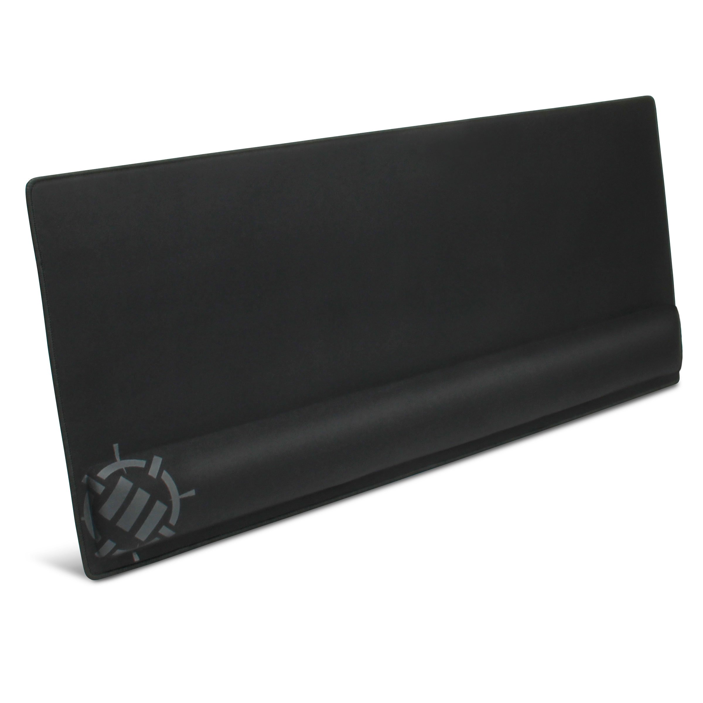ENHANCE XXL Large Extended Gaming Mouse Pad with Ergonomic Memory Foam Wrist Rest Support (80 x 35 x 2.5 centimeters) - Anti-Fray Stitching & Soft Cushion Mat Surface (Black)