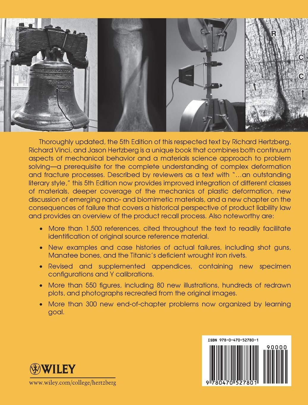  Fr Deformation And Fracture Mechanics Of Engineering Materials Hertzberg Richard W Vinci Richard P Hertzberg Jason L Livres