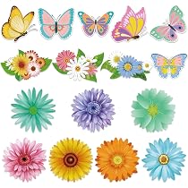 60 Pieces Spring Bulletin Board Borders Flowers Board Border Stickers
