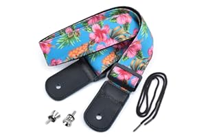 CLOUDMUSIC Ukulele Strap Tenor Concert Soprano Baritone Coloful Hawaii Floral Patterns For Adult Size Kids