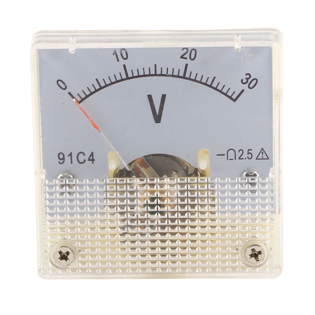sourcingmap DC0-30V Analog Panel Voltmeter Voltage Meter Measuring Gauge Class 2.5