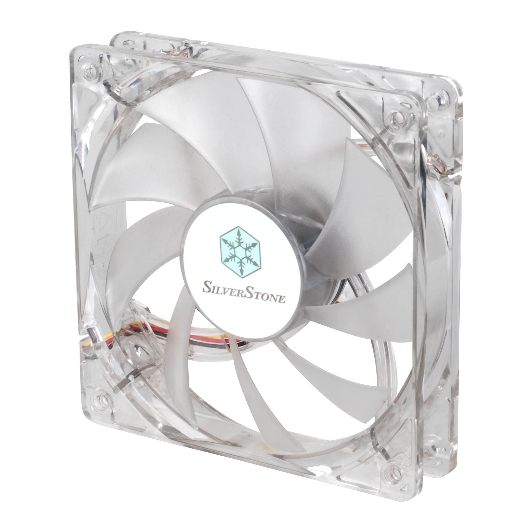 SilverStone SST-FN121-P-GL - FN Series Computer Case Cooling Fan 120mm, Low Noise, High Airflow, 9-bladed, 4x green LEDs