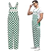 Giftdigger Men Overalls Mardi Gras Overalls USA Overall Checkered Overall Men Women Fun Game Bibs Coveralls Pants Jumpsuits
