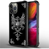 ZHEGAILIAN for iPhone 16 Pro Case, Military-Grade Protection, All-Around Shockproof Corners, Anti-Scratch Phone Case for iPhone 16 Pro - Diamond Skull