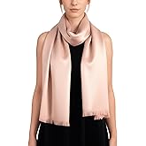 Achillea Soft Silky Solid Pashmina Shawl Wrap Scarf for Wedding Bridesmaid Dress