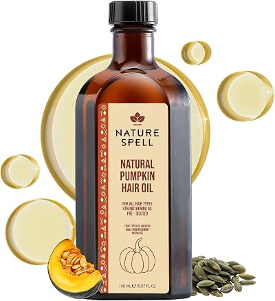 Nature Spell Pumpkin Oil for Hair 150ml Pre-Diluted Nourishes Hair