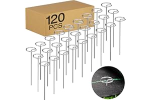 LLCJYYCY Heavy-Duty Landscape Staples – 120 Pcs 6-Inch G-Shaped Thickened Galvanized Garden Fabric Staples,Rust-Resistant Ground Cover Pins for Weed Barrier, Erosion Control & Landscaping Projects