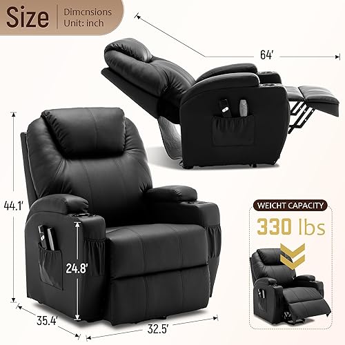 Korser Power Lift Recliner Chair for Elderly and Adults, Electric Recliner  with Massage and Heating, Modern Re