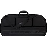 Legend Alpha Soft Compound Bow Case - 37"x16.5" Interior Archery Bow Bag | Extra Pockets &amp; Cam Protectors, Fits MTM Ultra Compact Arrow Case, Thick Padded Archery Bow Case with Back &amp; Shoulder Straps