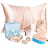 Gifts for Teenage Girls, Easter Teen Girl Gift for 10 11 12 13 14 15 16 17 Year Old, Tween Girl Gifts Ideas, Daughter, Sister Birthday Gifts, Satin Pillowcase, Satin Eye Mask and Hair Accessories