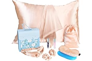 OPELETNNT Gifts for Teenage Girls, Christmas Teen Girl Gift for 10 11 12 13 14 15 16 17 Year Old, Tween Girl Gifts Ideas, Daughter, Sister Birthday Gifts, Satin Pillowcase, Satin Eye Mask and Hair Accessories