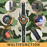YTSWELE Rechargeable Walkie Talkie Watches for Kids 250m Range Flashlight Green view 2