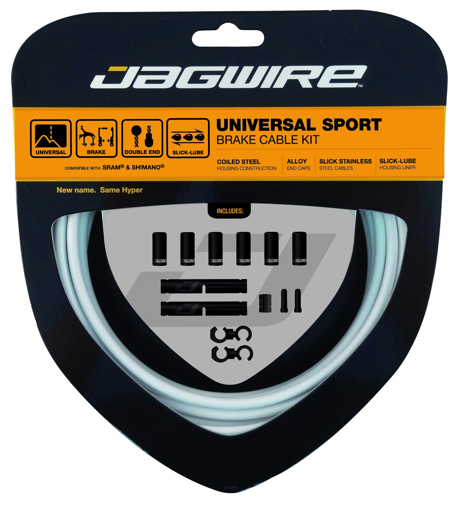 Jagwire Stainless Slick U-Sport Brake - Ice White