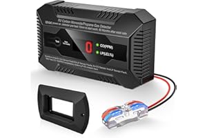 FUNOMO Dual CO/LP Alarm with Bracket - RV Carbon Monoxide and Propane Detector for Travel Trailer and Camper, Separated LED Indicator for Propane and CO, 85dB Loud Alarm - 12V DC RV Propane Gas Detector