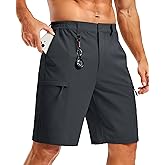 TACVASEN Men's Hiking Cargo Shorts Quick Dry Lightweight for Outdoor Golf Fishing Tactical Casual with Multi Pockets