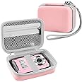 Leayjeen Underwater Camera Case Compatible with EUXOR/YEEIN/FKATEEN/YISENCE//HICSHON 10FT 30MP FHD 1080P Waterproof Camera, Waterproof Digital Camera for Snorkeling-Pink(Case Only)