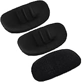 Luomorgo 3 Pack Softball Fielder's Facemask Chin Cup Replacement - Heavy-Duty Catchers Mask Padding for Baseball/Softball Helmets, Universal Fit Adults & Youth (Black)