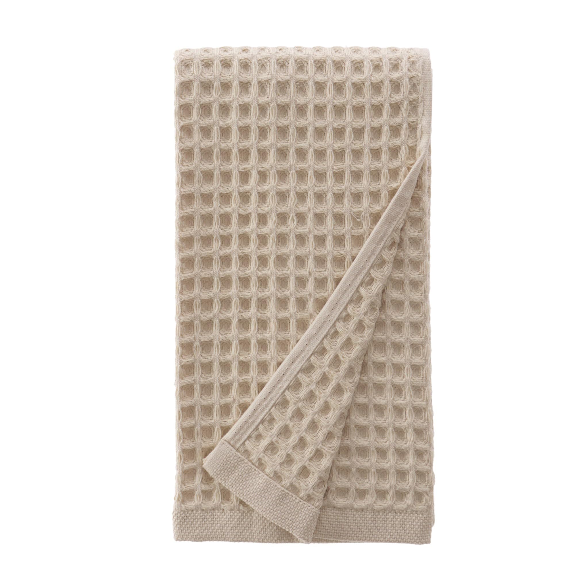 Photo 1 of sea me at home Waffle Hand Towel – 100% Turkish Cotton, Quick-Dry, Soft and Absorbent Bathroom Towel (Beige)