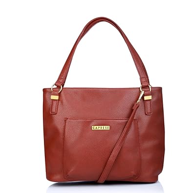 Caprese Andrea Womens Tote Bag (Burgundy)