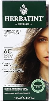 Herbatint Hair Dye 6C Dark Ash Blonde Permanent 150 ml
