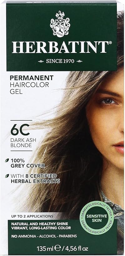 Herbatint Hair Dye 6C Dark Ash Blonde Permanent 150 ml