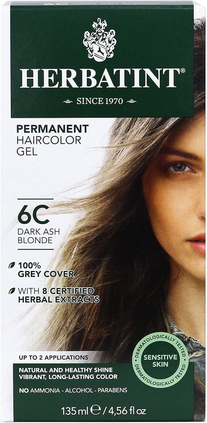 Herbatint Hair Dye 6C Dark Ash Blonde Permanent 150 ml
