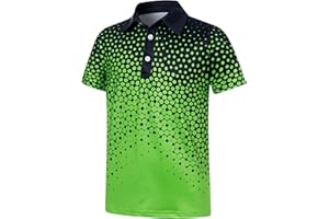 uideazone Boys Polo Shirts Dry Fit Performance Golf Short Sleeve Casual School Uniform Size 5-14