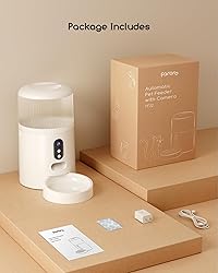 Faroro Automatic Cat Feeder with Camera, 3MP HD