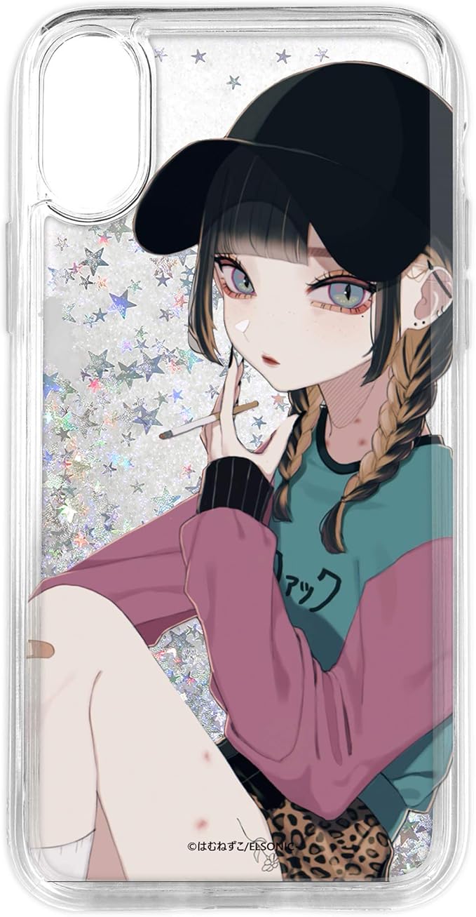 Amazon Co Jp はむねずこ Iphonexr プリント グリッター ケース たばこガール Hm 021 シルバー Wn Lc 家電 カメラ